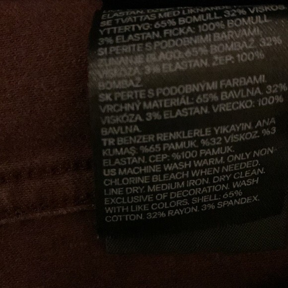 H &‎ M denim/ jeans/leggings size 6 - Picture 5 of 5